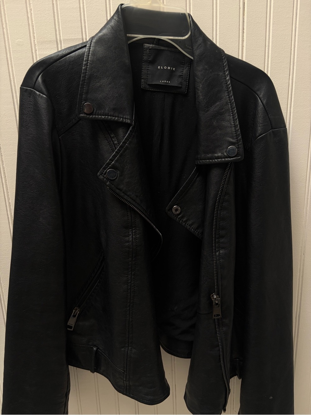 Elodie Black Leather Jacket
